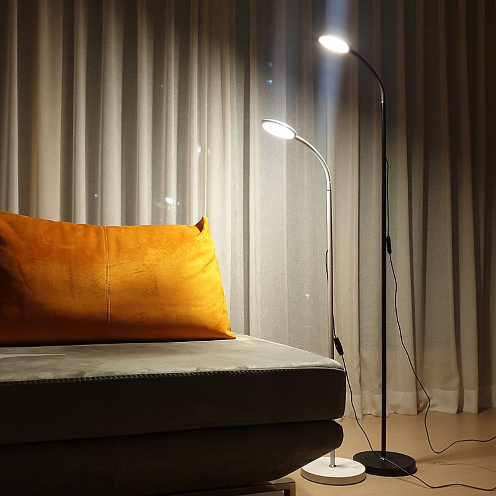 파인굿즈 LED 장스탠드 조명 거실 플로어 책상 학습 독서 스탠드조명 일반화이트