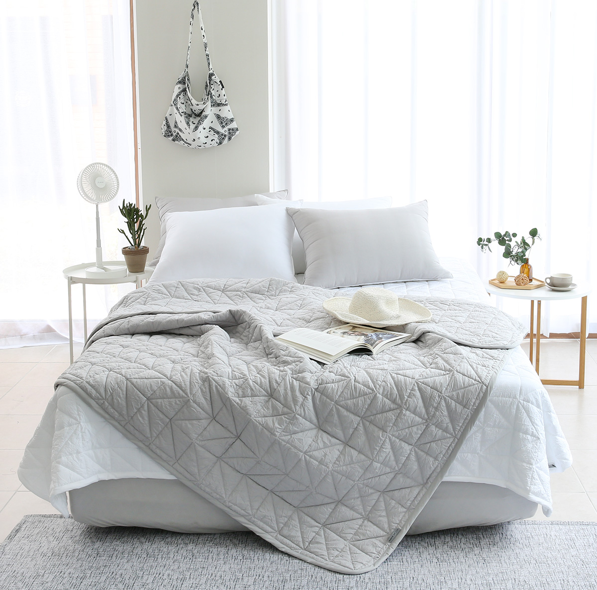 패밀리침대패드 알러지케어 크리즈 이불패드 스프레드 150x210