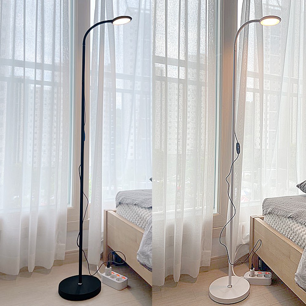 파인굿즈 LED 장스탠드 조명 거실 플로어 책상 학습 독서 스탠드조명 일반화이트