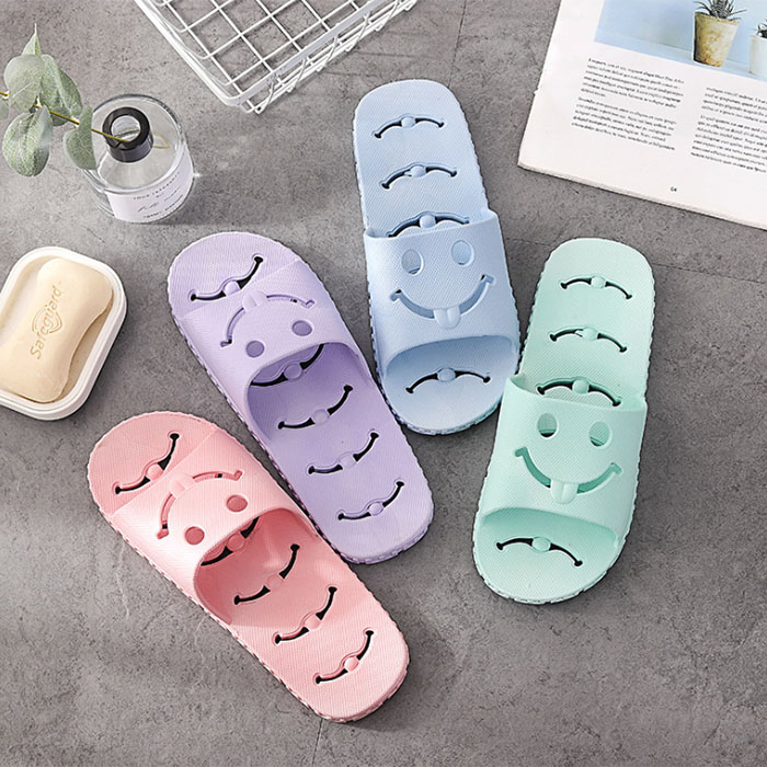 욕실 스마일 슬리퍼 욕실화