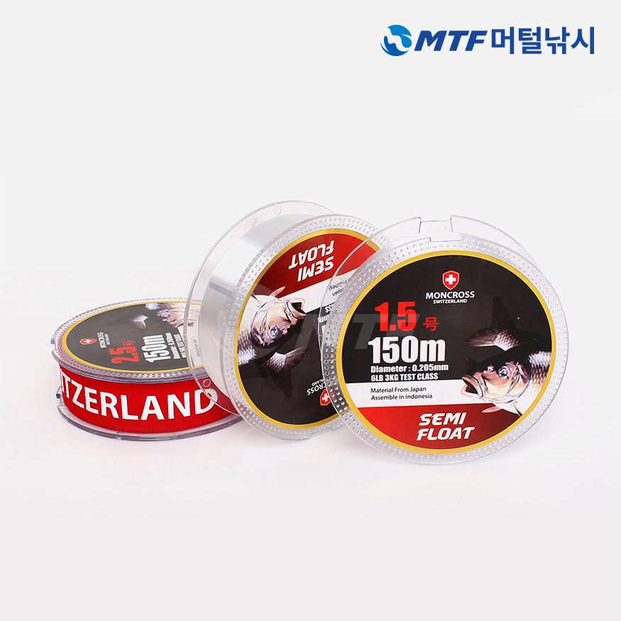 몽크로스 세미플로트 담수용 라인 150m 투명 카본 낚시줄 민물원줄 - 상세 이미지 5