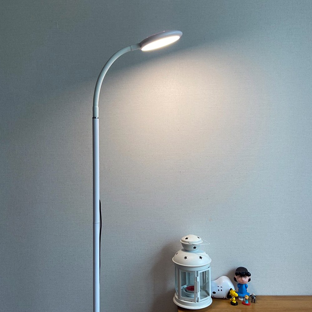 파인굿즈 LED 장스탠드 조명 거실 플로어 책상 학습 독서 스탠드조명 일반화이트
