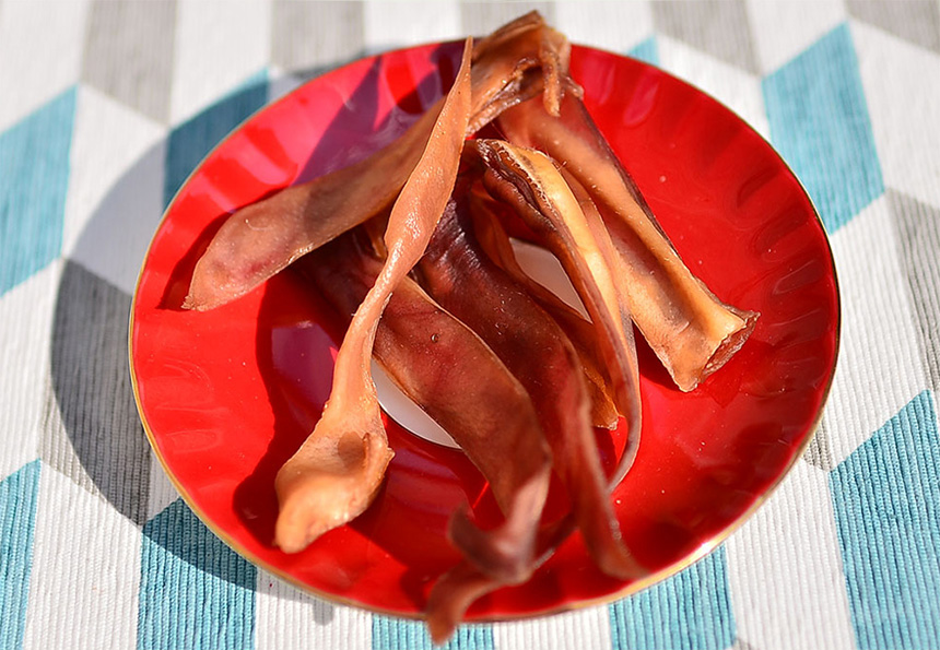 국내산 돼지귀 육포 강아지 수제 간식 오래먹고 다이어트에 좋은 반려견간식 돼지고기, 100g, 3개 - 상세 이미지 3