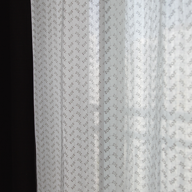 바이아미 엔젤 플라워 여름 빈티지 속커튼