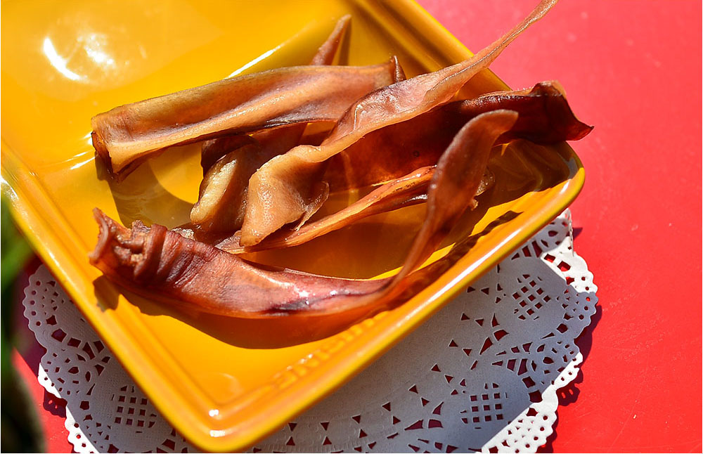 국내산 돼지귀 육포 강아지 수제 간식 오래먹고 다이어트에 좋은 반려견간식 돼지고기, 100g, 3개 - 상세 이미지 2
