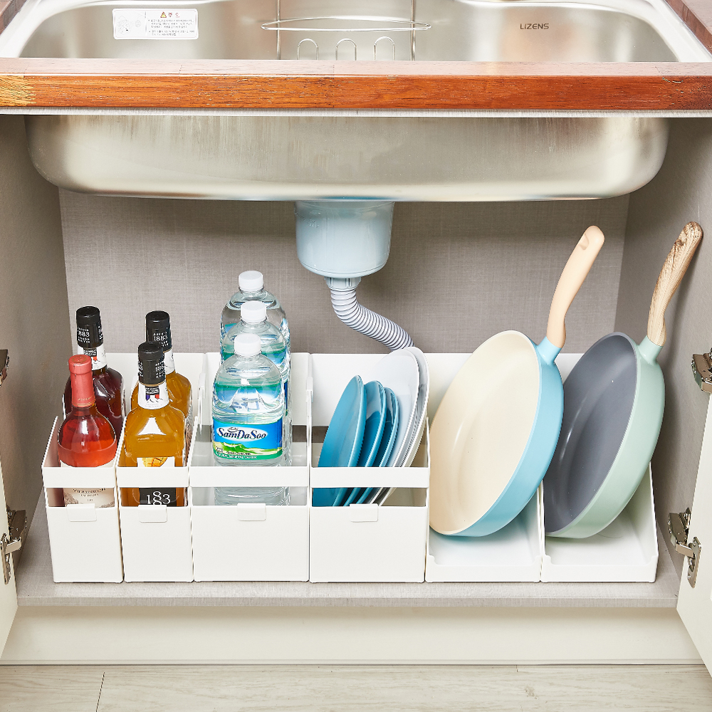 할메이드 주방 싱크대 후라이팬 냄비 뚜껑 수납 정리함 사선소 - 상세 이미지 3