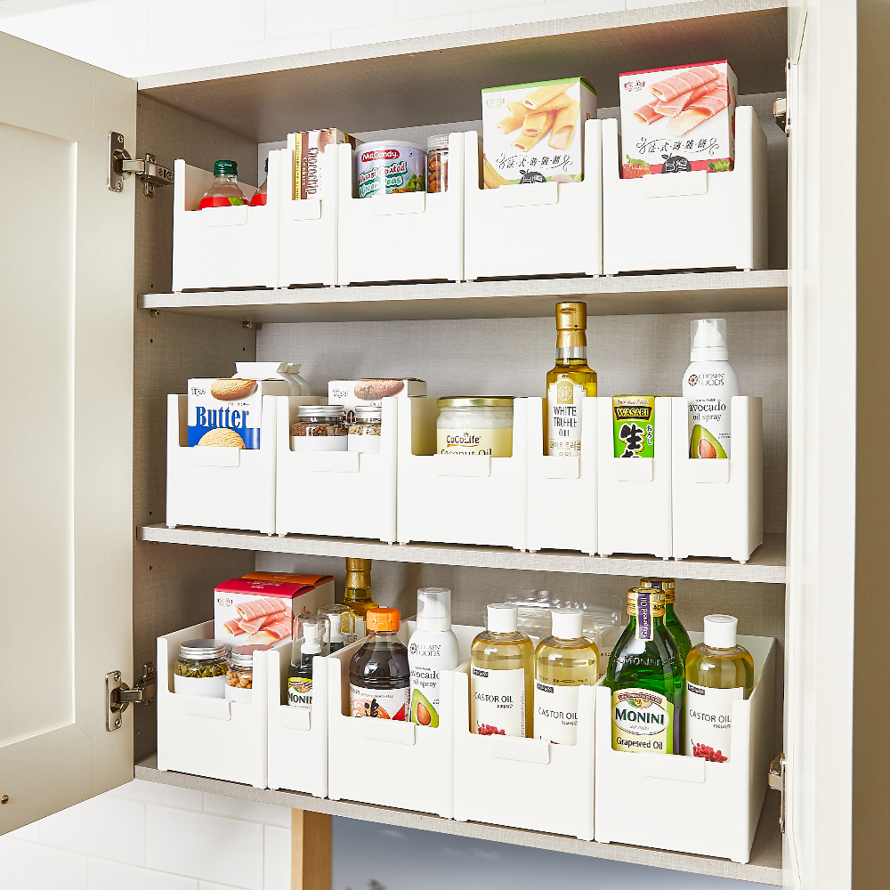 할메이드 리빙박스 팬트리 정리 수납함 싱크대 바구니 슬림소