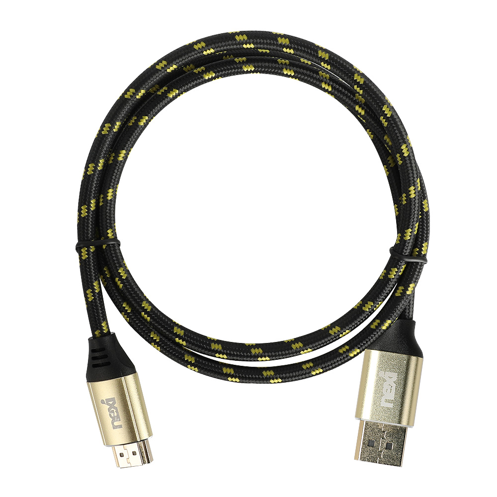 넥시 DP1.2 TO HDMI2.0 파인골드 1M 모니터 케이블 컨버터 분배기 젠더 - 상세 이미지 4