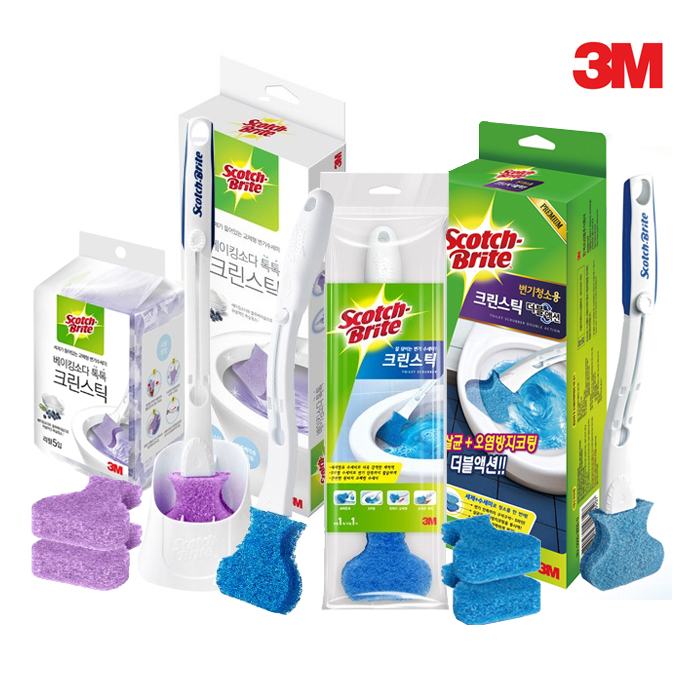 3M 스카치브라이트 크린스틱 더블액션 베이킹소다 본품+리필 - 상세 이미지 2
