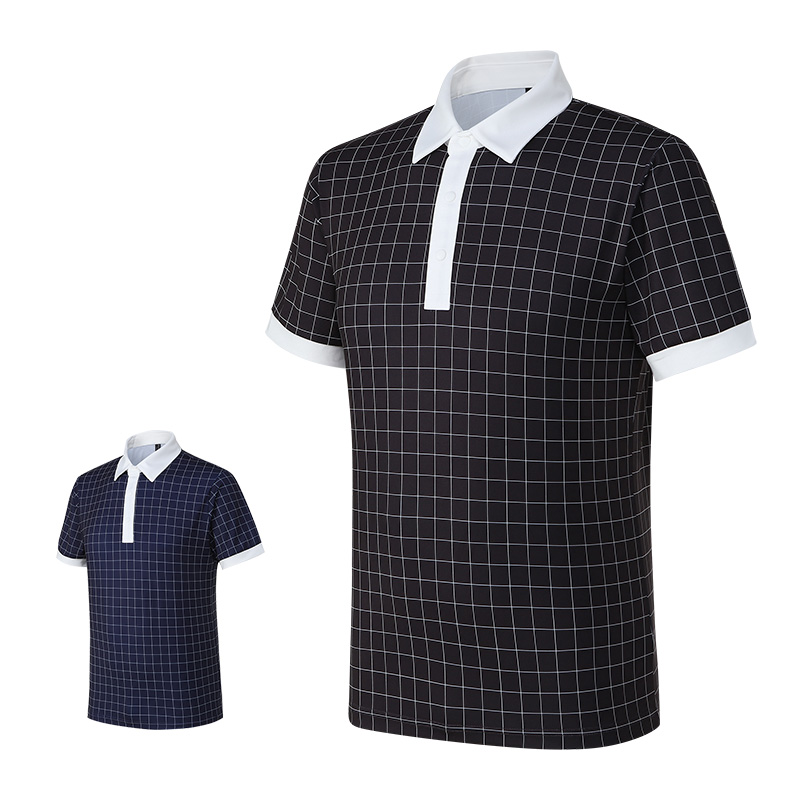 마스터베어 남성 체크 골프 반팔티셔츠 MB921T