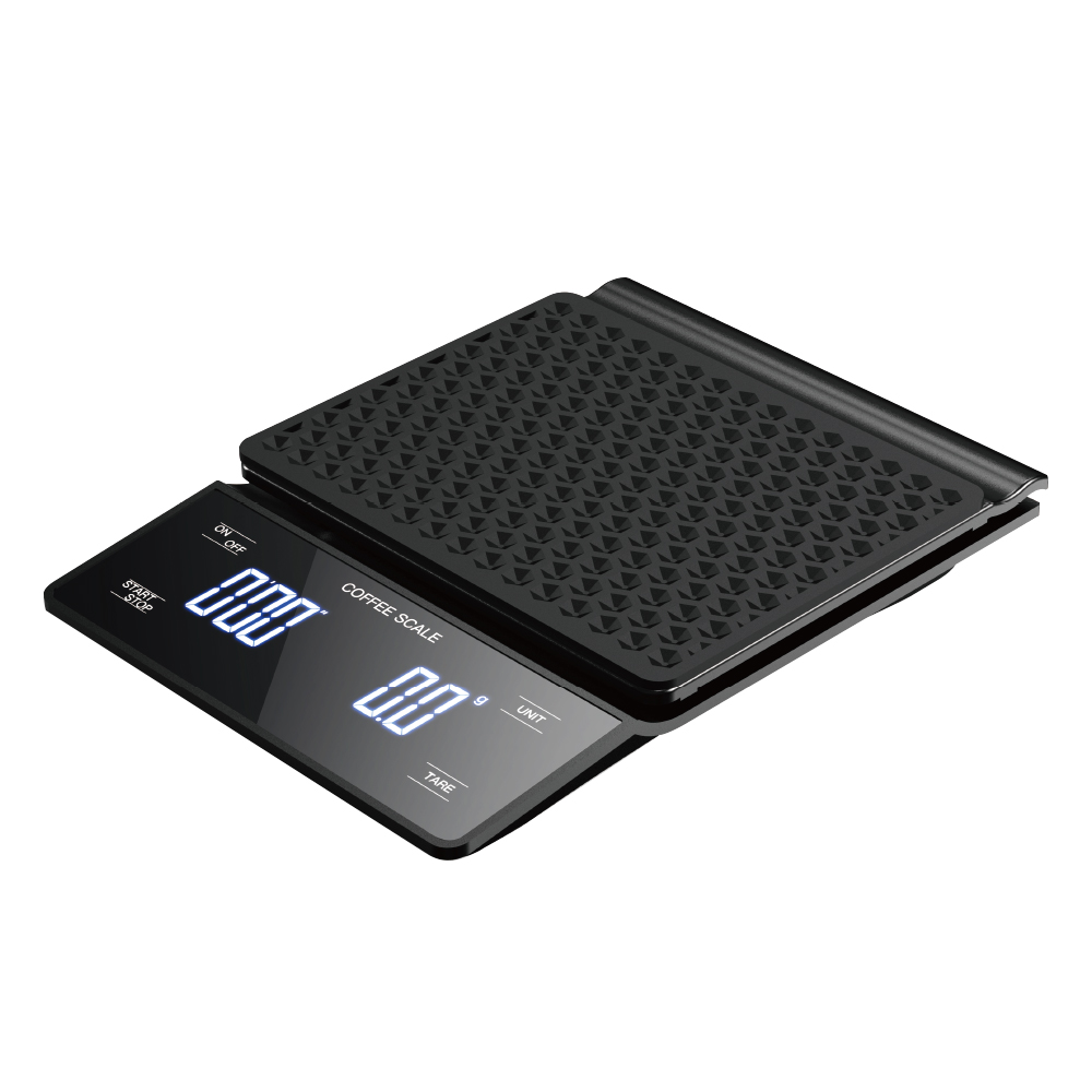 칼딘 커피 저울 타이머 프로 드립 스케일 핸드드립저울 1kg, 0.1g, 블랙 이미지 4