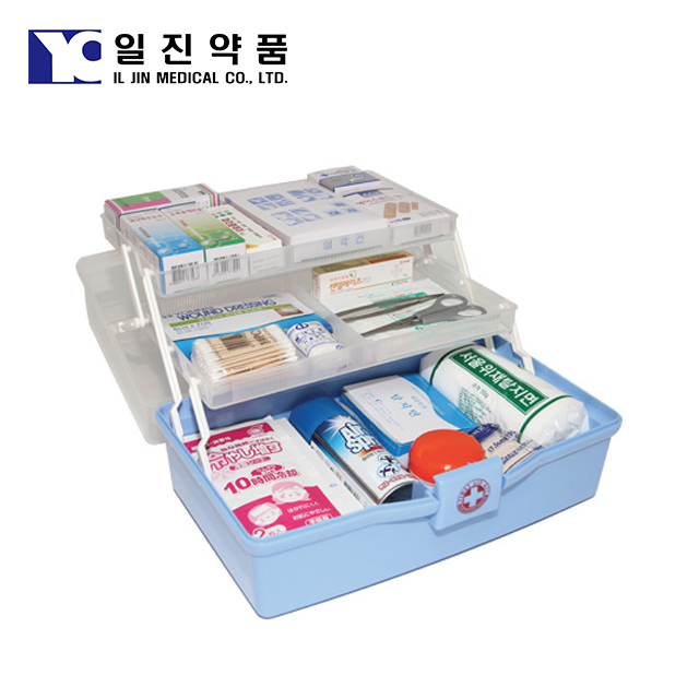 가정용구급함 스마트 1호 구급약상자 일진약품 응급키트 약통 : 가족의안전 밀리엔