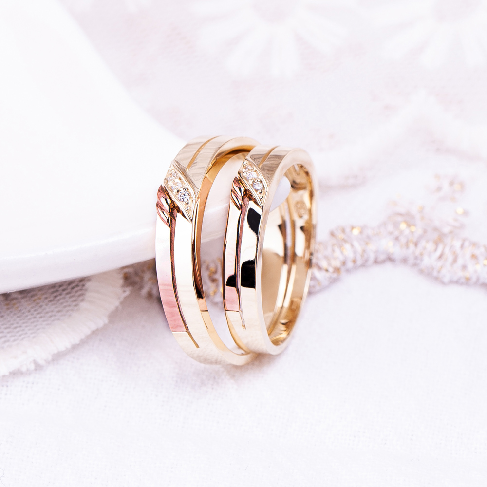 14k 칼리아 커플링 금 반지