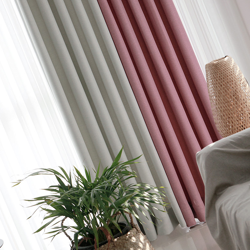 호텔식 노블 국내산 암막커튼 원톤 거실 민자형 100% 맞춤제작 140X165cm