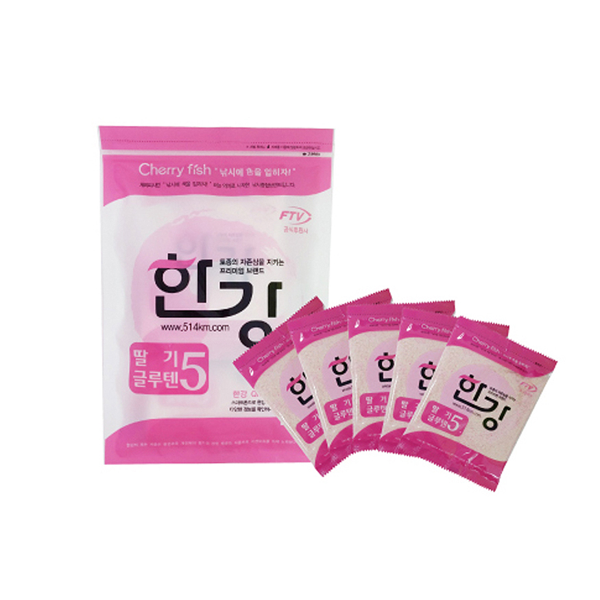 체리피쉬 한강 딸기 글루텐 5 민물 낚시 떡밥 미끼 5개입 - 상세 이미지 2