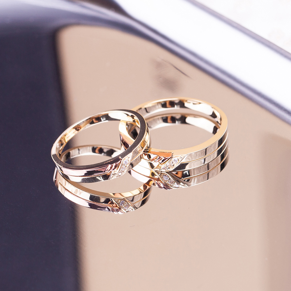 14k 칼리아 커플링 금 반지