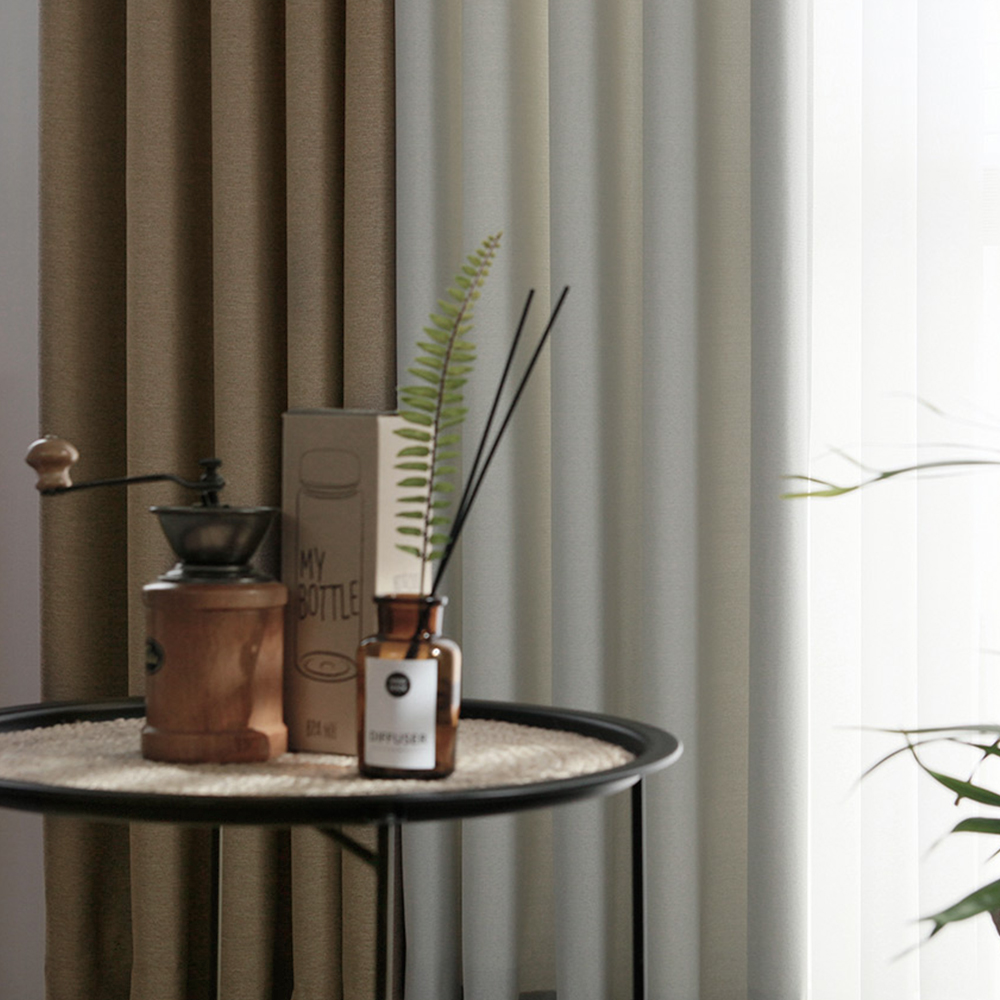 호텔식 노블 국내산 암막커튼 원톤 거실 민자형 100% 맞춤제작 140X165cm