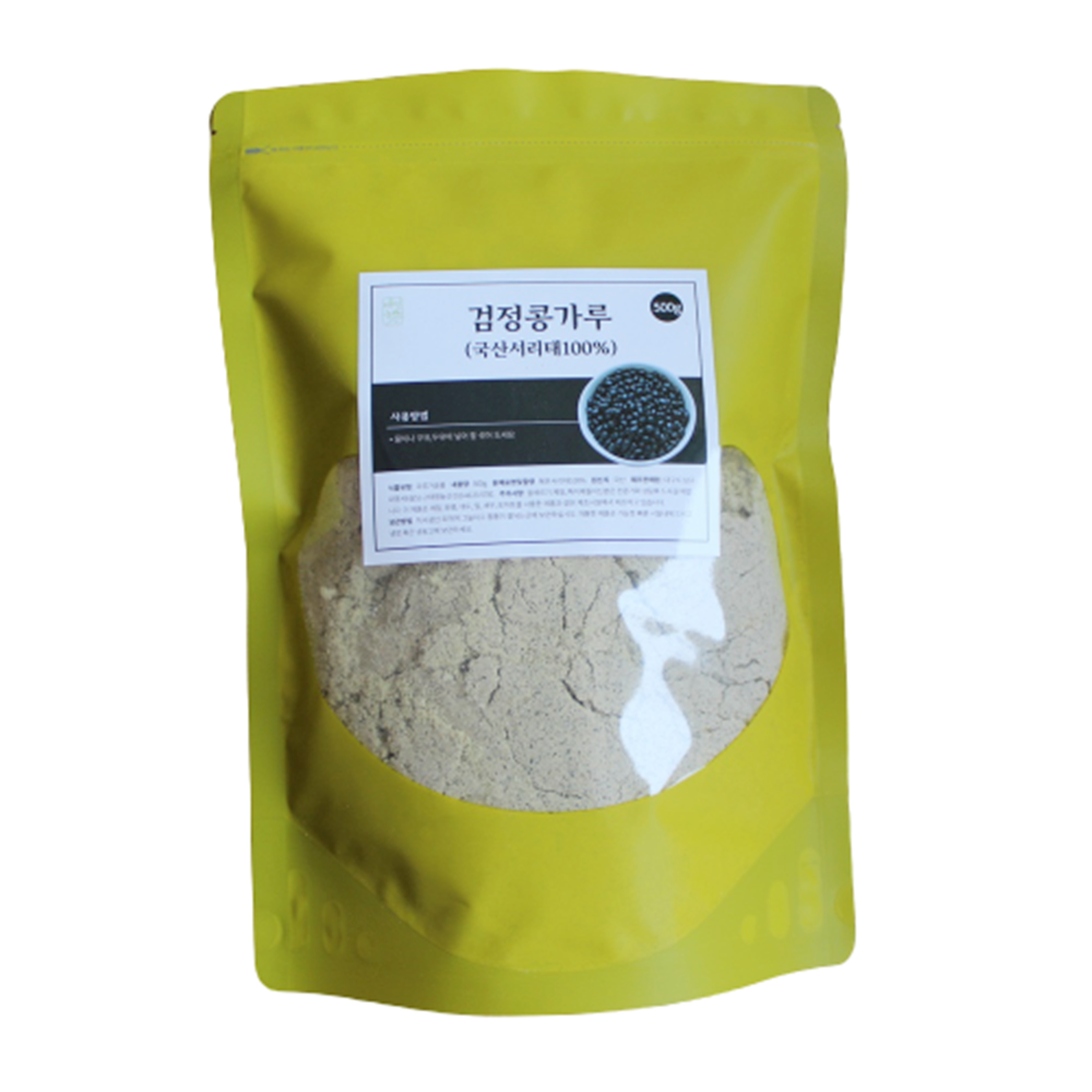 국산 검정콩 서리태 검은콩가루 블랙푸드 선식 500g, 1개 - 상세 이미지 2