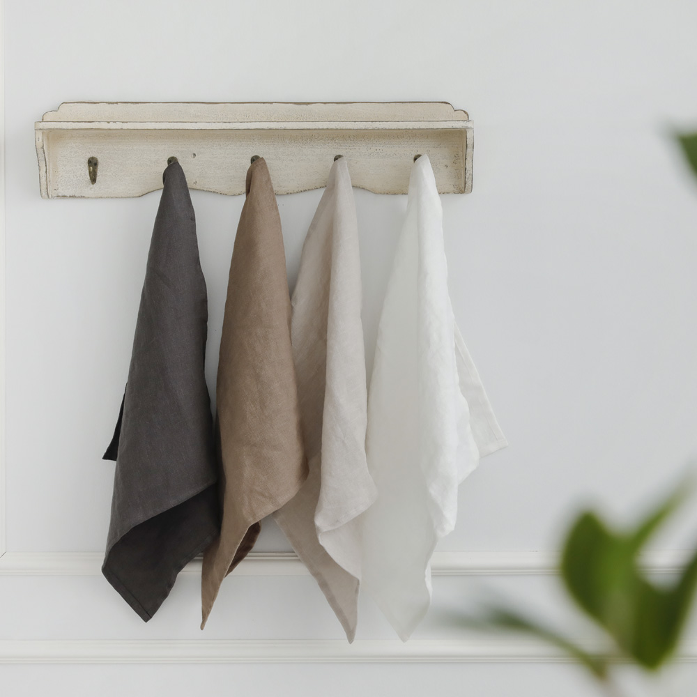 더팜 프렌치 린넨 100 테이블 디너 다용도 냅킨 2장 세트 키친크로스 식탁보 테이블보