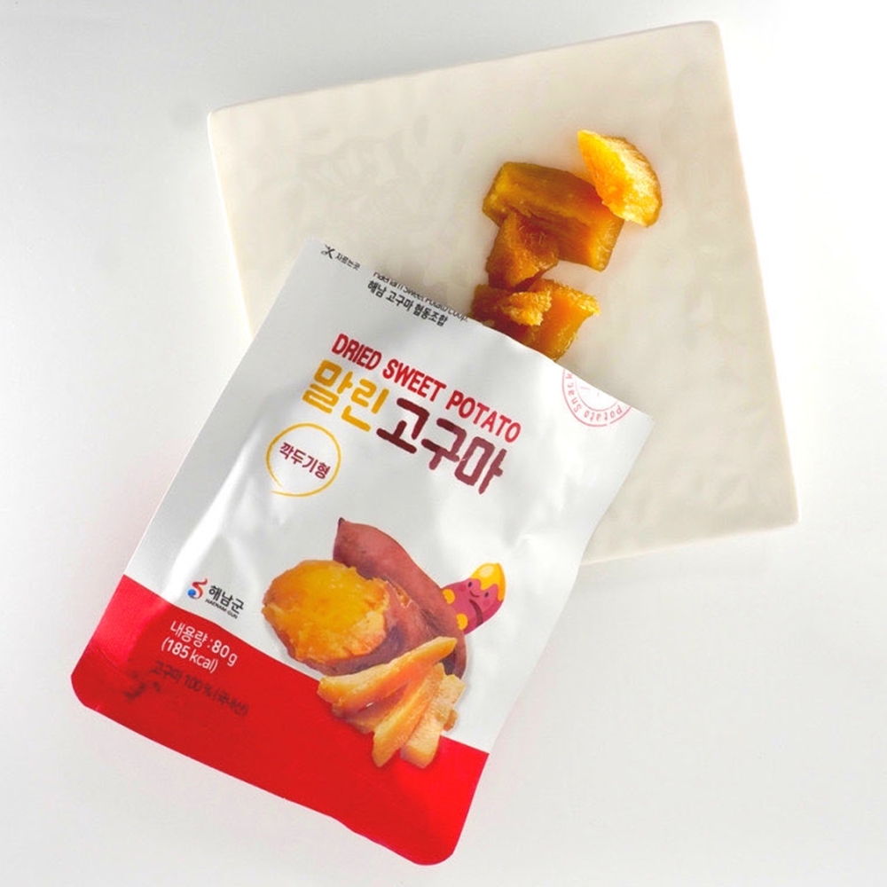 해남 꿀고구마말랭이 80g 5봉 10봉 미니고구마큐브 간식 말린간편고구마