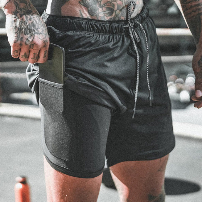 올패션샵 남자 헬스 반바지 2 (짐웨어 스쿼트 운동복 러닝 조깅 마라톤 빅사이즈 3XL)