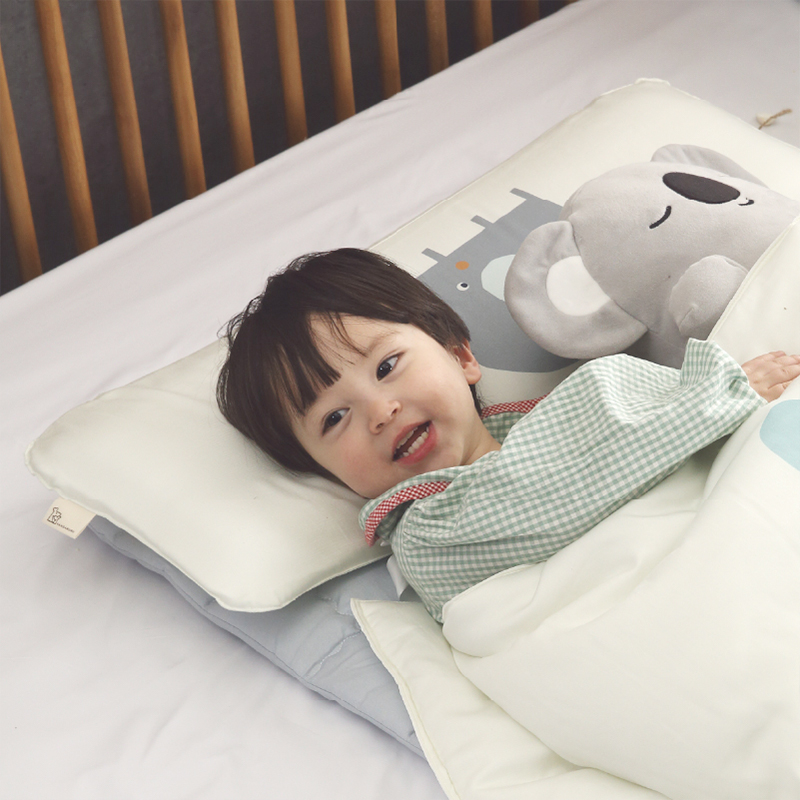 캥거루루 통풍 캐릭터 롱베개 유아 어린이집 커버분리형 쿨메쉬 모달 - 상세 이미지 2