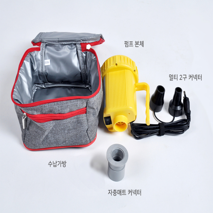 스패로우 옐로우 스톰 펌프 자충매트 에어매트 튜브 펌프 커넥트 케이스 포함 - 상세 이미지 3