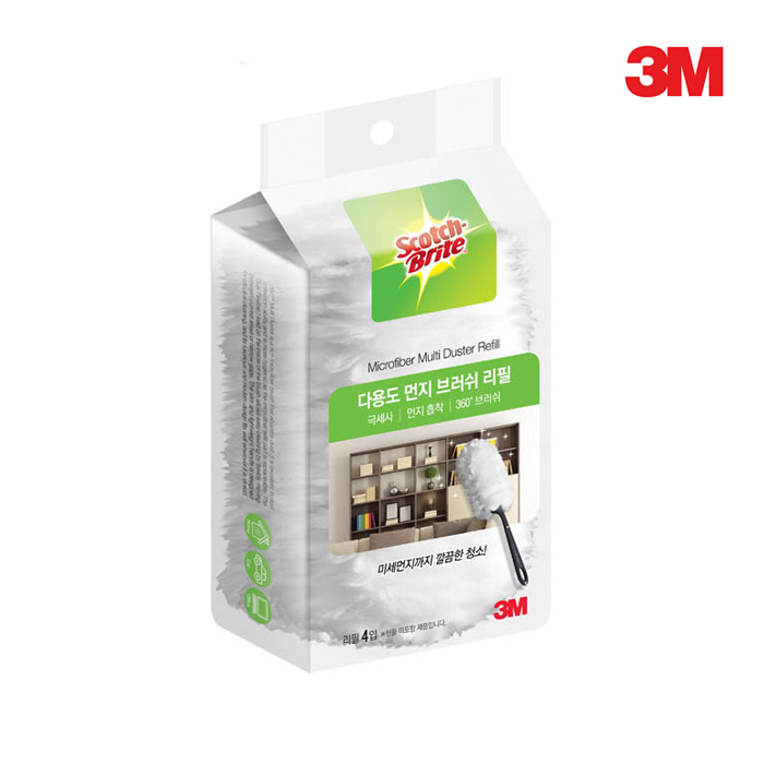 3M 스카치브라이트 다용도 먼지털이 / 먼지떨이 / 교체용 리필 4P - 상세 이미지 3