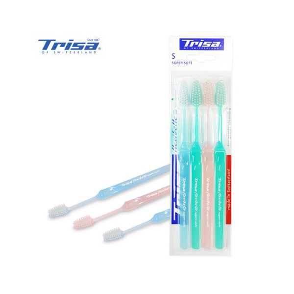 스위스수입 트리사 슈퍼소프트 4PX2개 잇몸질환 칫솔 - 상품 이미지
