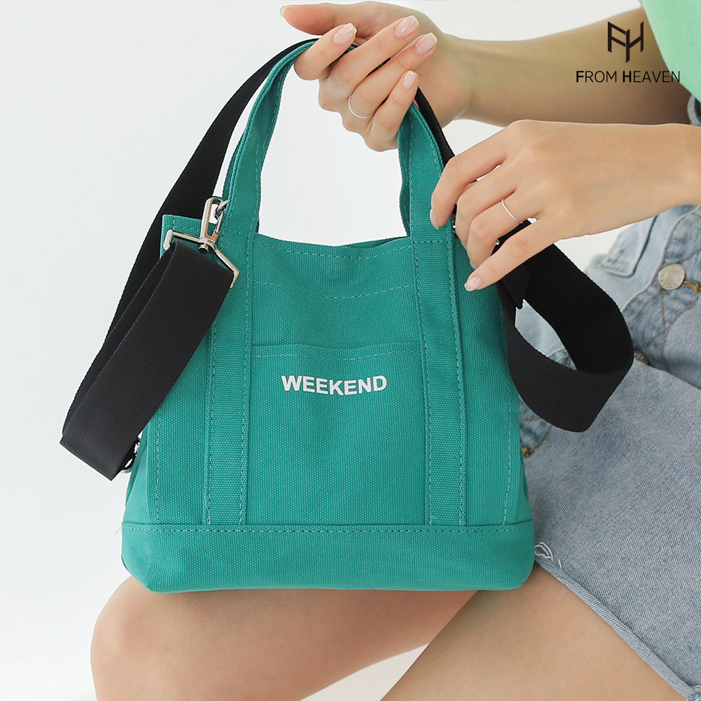 프롬헤븐 랄라 캐주얼 데일리 미니토트크로스백 에코백