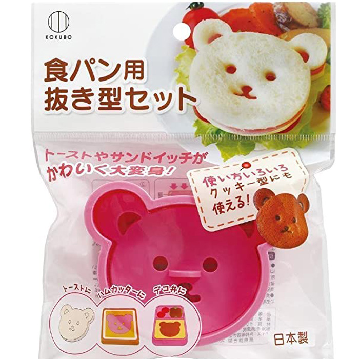 코쿠보 식빵 샌드위치 모양틀 곰돌이 kk-249 - 상품 이미지