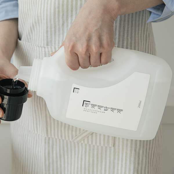 1+1 살림백서 세탁세제 2L 액체세제 천연 유래98% 중성 드럼 세탁기 일반 대용량