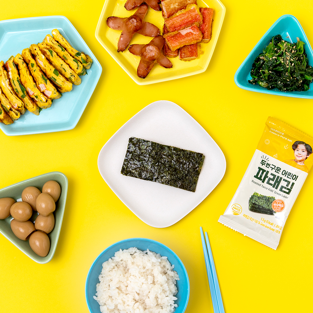 퓨어잇 두번구운 어린이 파래김 3팩세트 아이반찬 아이김