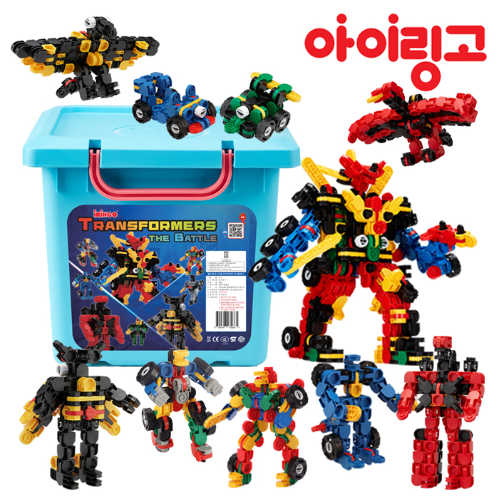 트랜스포머 더 배틀 455pcs 블럭장난감 변신로봇 패키지 - 상품 이미지