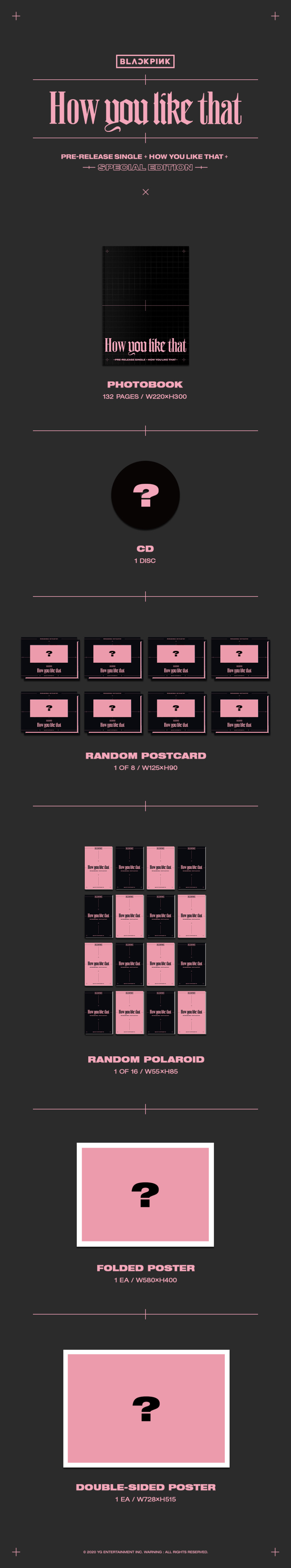 BLACKPINK How You Like That Special Edition Poster Option