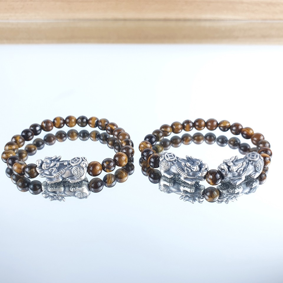 [친집선]1% 부자들의 습관 Tiger's Eye 호안석 비휴 피슈 팔찌 - 상세 이미지 2