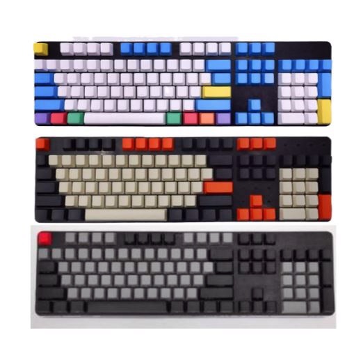 뷸라뷸라 Pbt Oem 컬러 레오폴드 키보드 키캡 분필 돌치 카본 측각 무각 이중사출