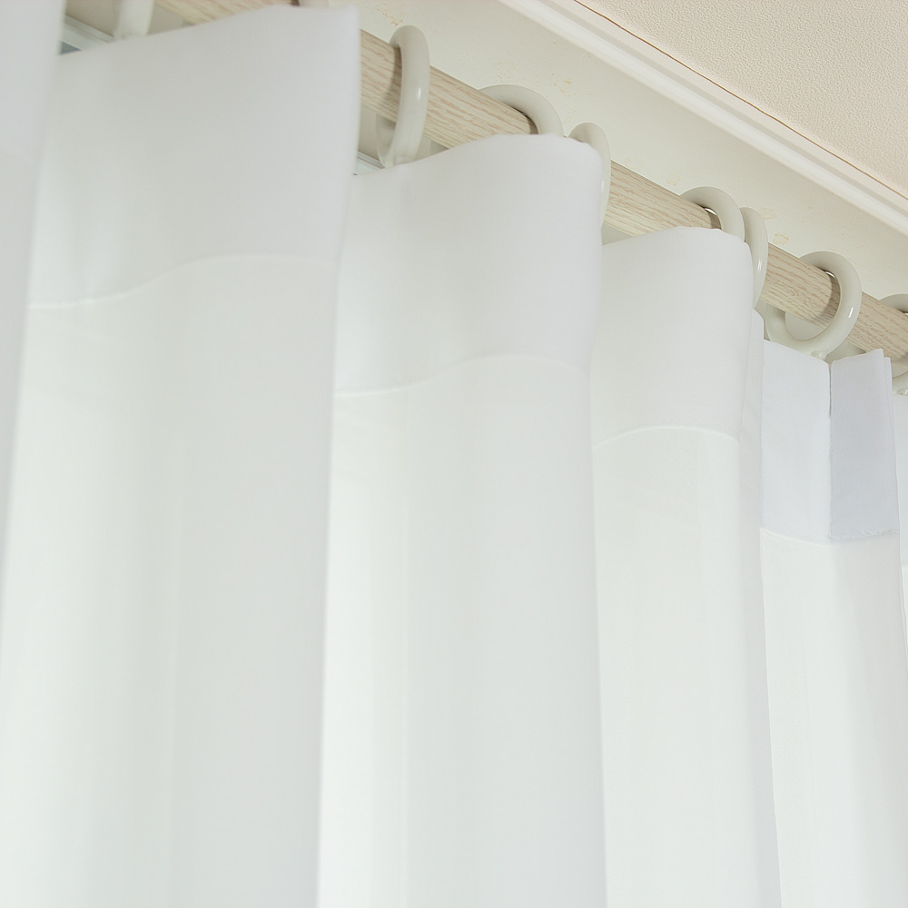 화이트 쉬폰커튼 나비주름 이음선없는 차르르 거실 안방