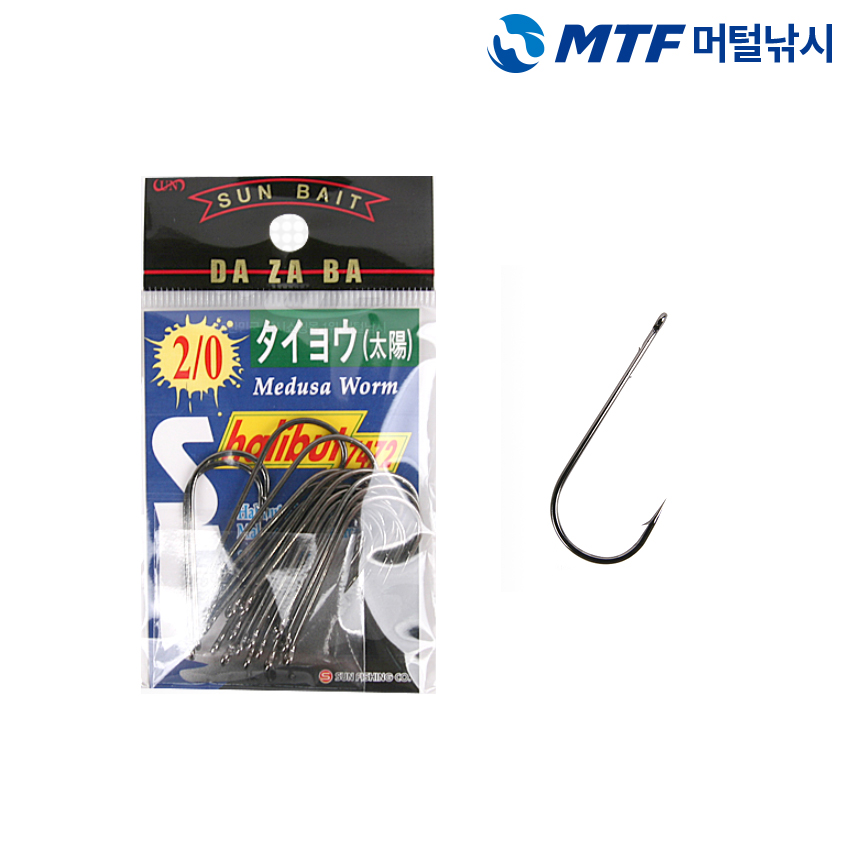 썬베이트 광어 다운샷 트레일러 훅 블랙 덕용 7472 - 상품 이미지