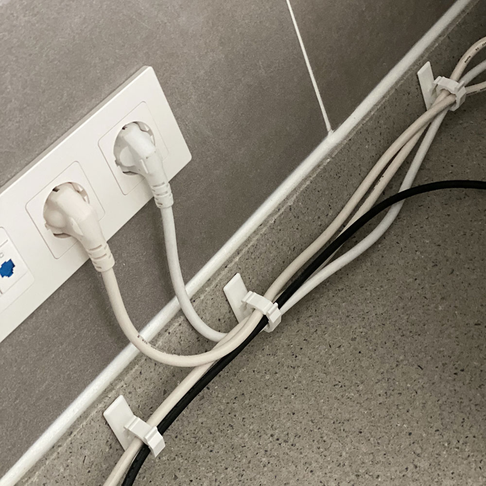 전선 정리 클립 4p 컴퓨터 케이블 배선 타이 고정