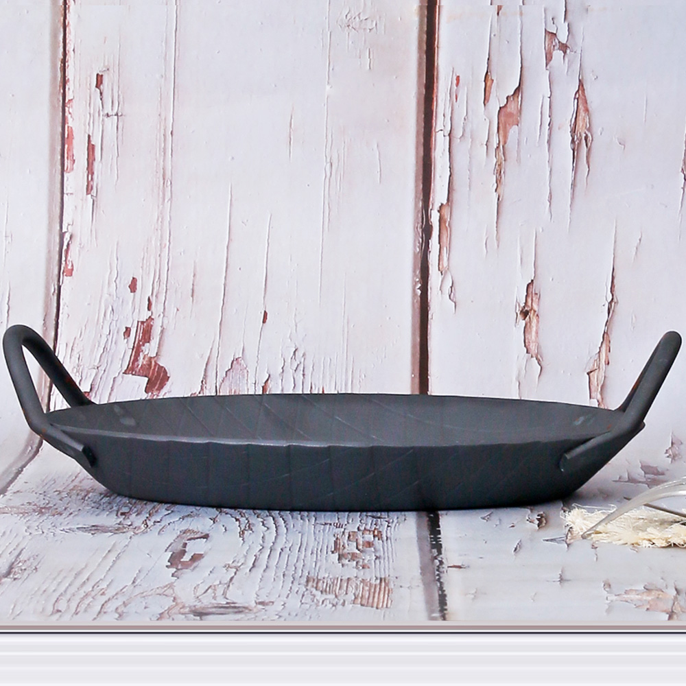 철팬 빠에야 인덕션 후라이팬 양수 28cm 캠핑 업소용 식당 철 프라이팬 빠에야팬 - 상세 이미지 2