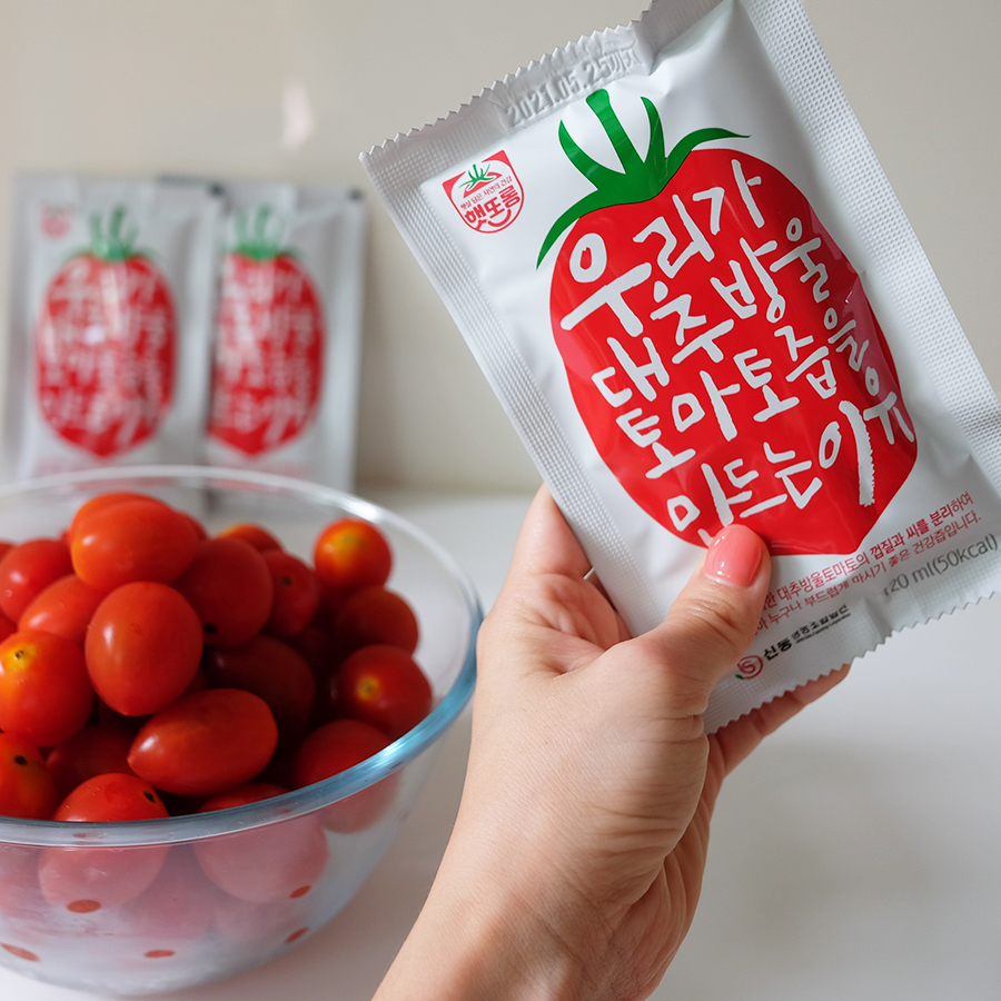 국산 토마토즙 30포 50포 진짜 100% 갈아 만든 대추방울토마토 생토마토 즙 햇또롱 이미지 2