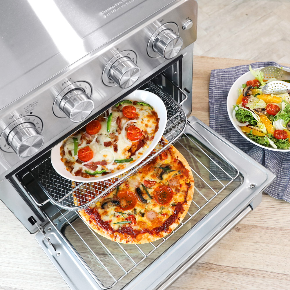 보아르 에이블 듀얼 오븐 에어프라이어 23L 로티세리 스텐 대용량 오븐형 에어프라이기