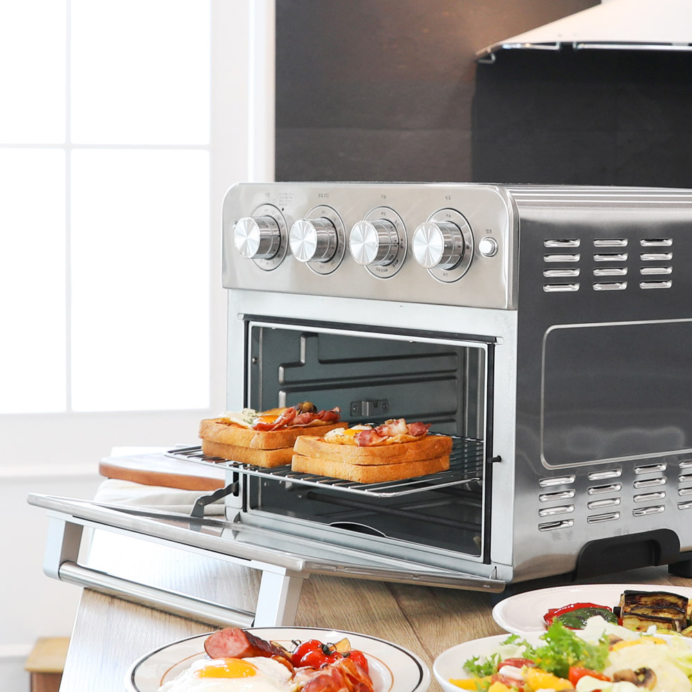 보아르 에이블 듀얼 오븐 에어프라이어 23L 로티세리 스텐 대용량 오븐형 에어프라이기