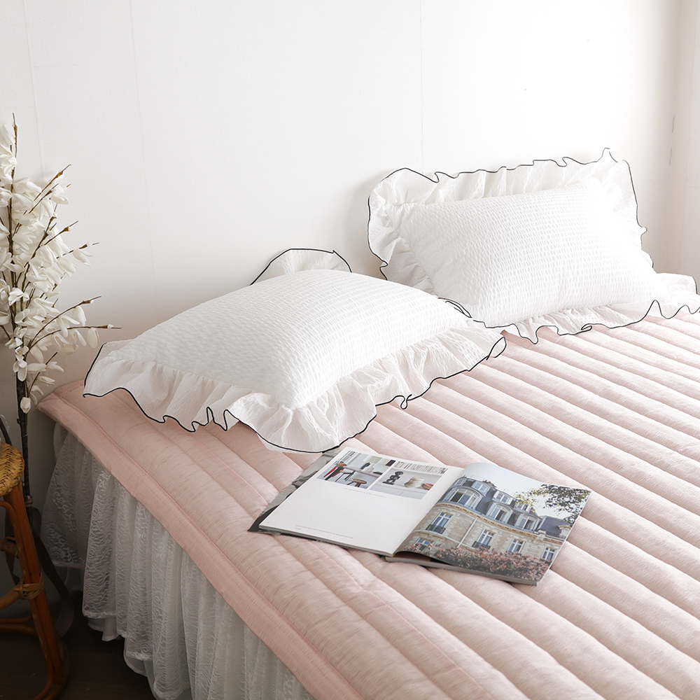 여름 침대패드 모달 시어서커 일자누빔 미끄럼방지 이불패드