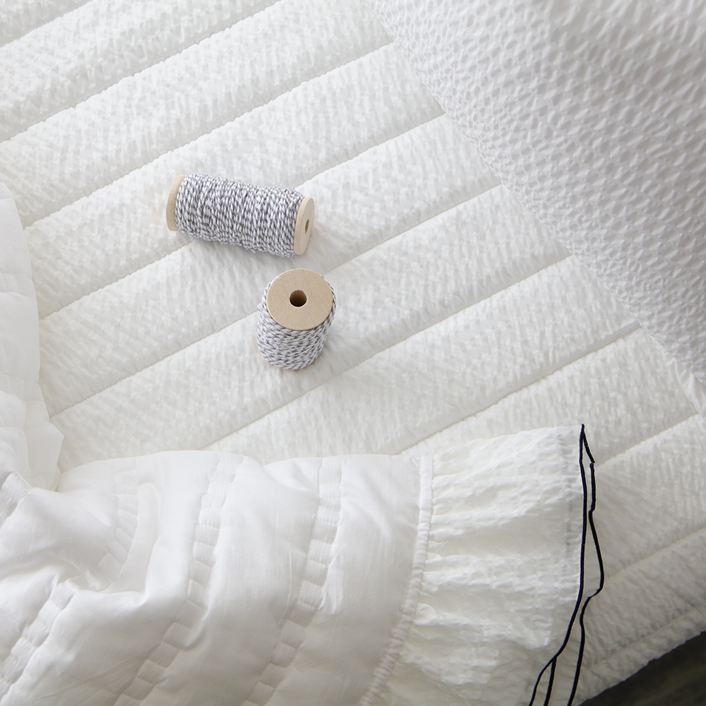 여름 침대패드 모달 시어서커 일자누빔 미끄럼방지 이불패드