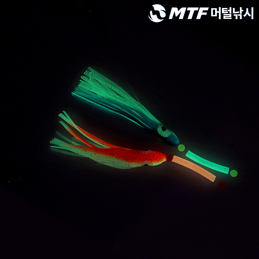 네온훅 돌문어 킬러 꼴뚜기 직결 채비 2개입 축광바디 - 상세 이미지 4