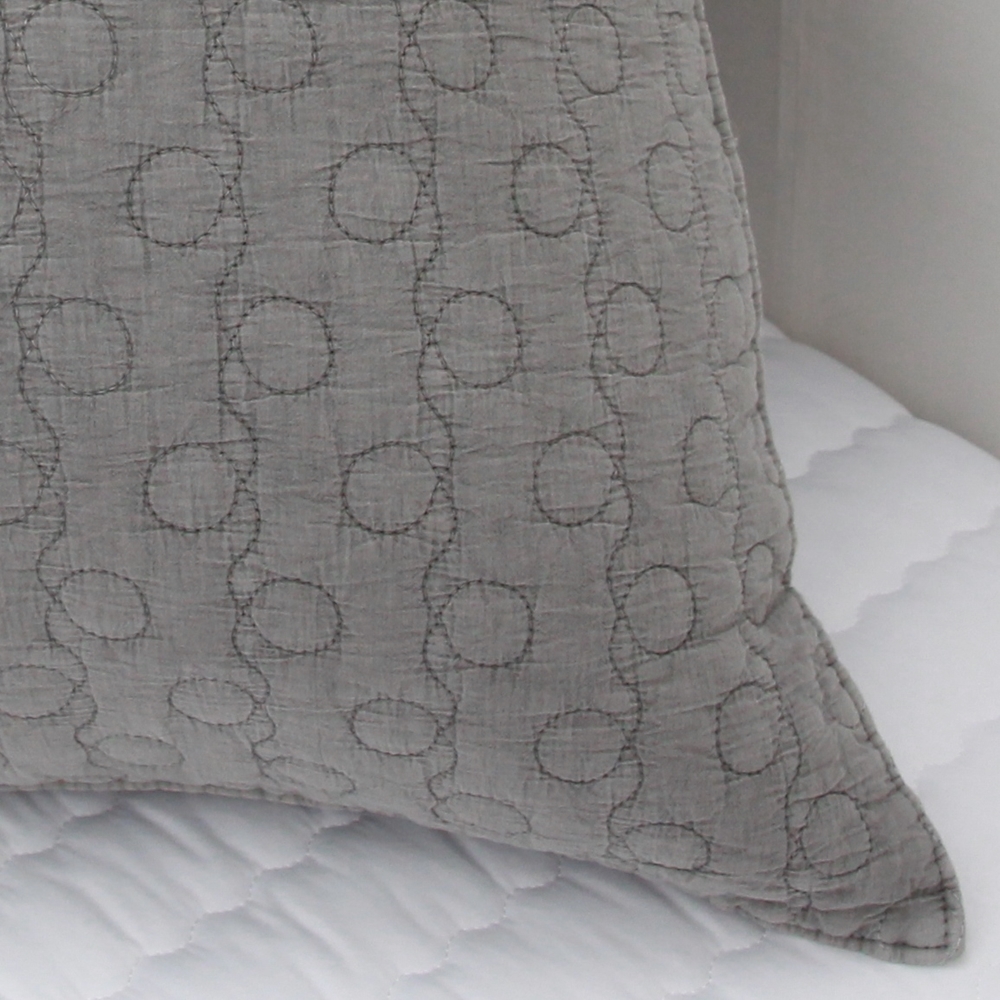 순면 아사 피그먼트 프릴 베개커버 다용도 누빔 베개커버 40×60