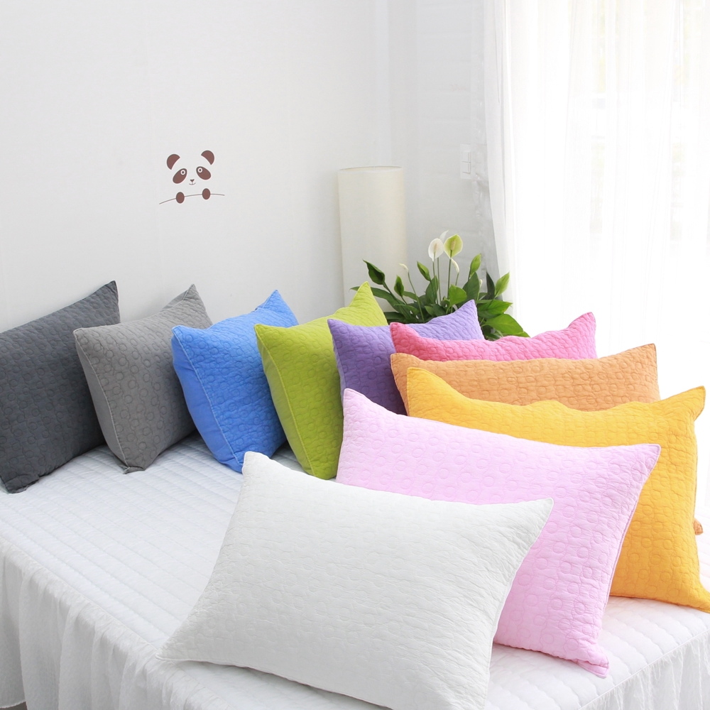 순면 아사 피그먼트 프릴 베개커버 다용도 누빔 베개커버 40×60