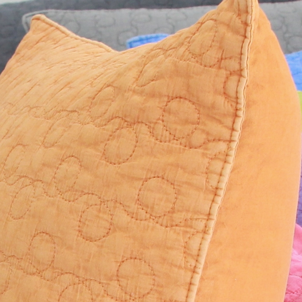 순면 아사 피그먼트 프릴 베개커버 다용도 누빔 베개커버 40×60